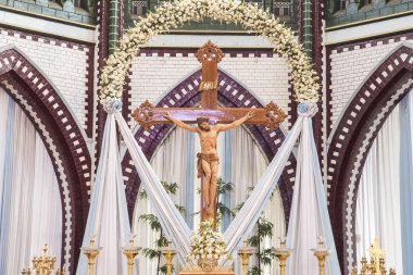 saint mary Katedrali içi. yangoon. Myanmar.