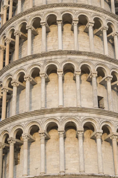 Pisa Kulesi detay kadar yakın. Pisa, İtalya — Stok fotoğraf