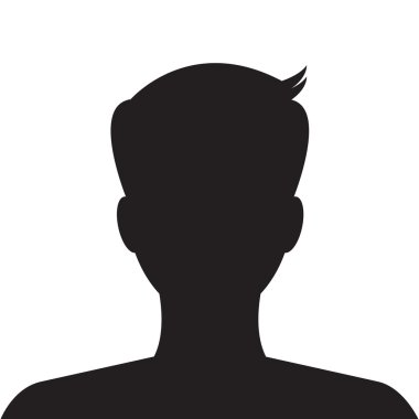 erkek avatar profil sosyal web sitesi için resim kullanın. vektör.