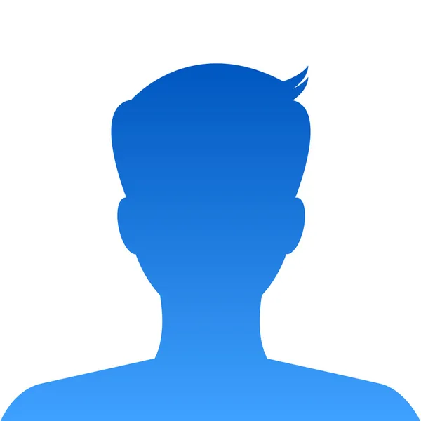 Uso de imagen de perfil de avatar masculino para sitio web social. Vector . — Archivo Imágenes Vectoriales