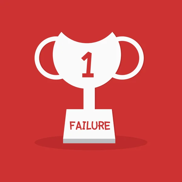 Failure leader trophy — Stock Vector