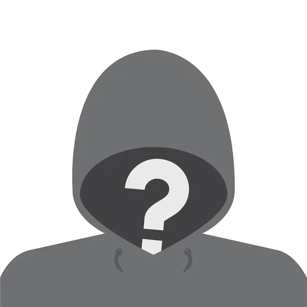 Ikona profilu anonymní avatar. vektor. — Stockový vektor