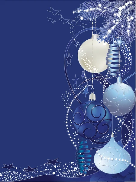 Blue christmas — Stockvector