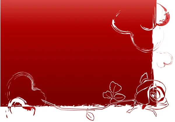 Fond de Saint-Valentin rouge — Image vectorielle