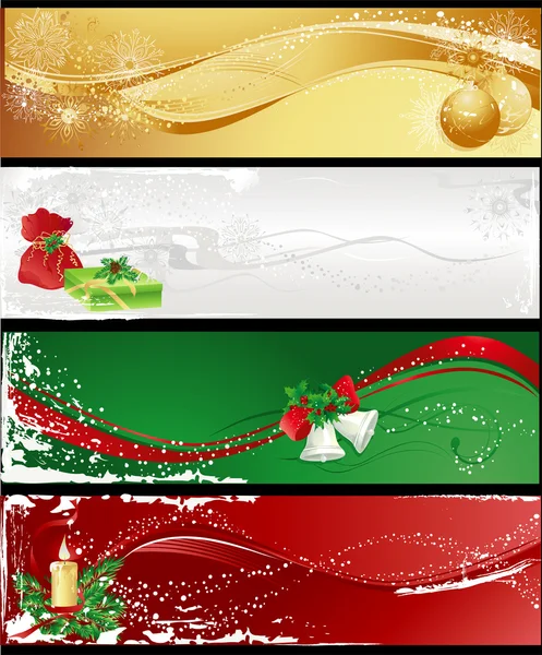 Kerstmis banners — Stockfoto