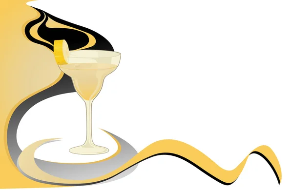 Carte banane cocktail — Image vectorielle