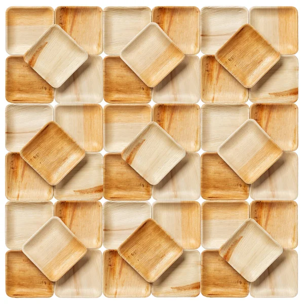Багато Плит Пальмового Листя Текстури Ізольовані Білому Тлі Геометричний Візерунок — стокове фото