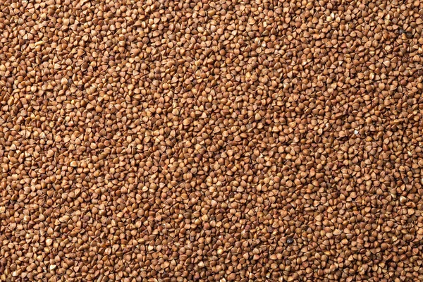 Raw Organic Buckwheat Groats Background Texture Wholegrain Dry Buckwheat Seeds — Stock Photo, Image