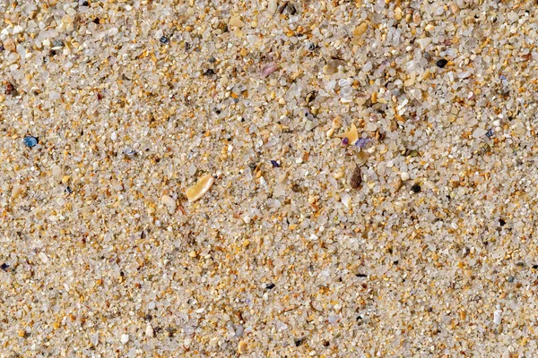 Makrotextur Aus Trockenem Meeressand Sand Glatte Oberfläche Strand Nahaufnahme Hintergrund — Stockfoto