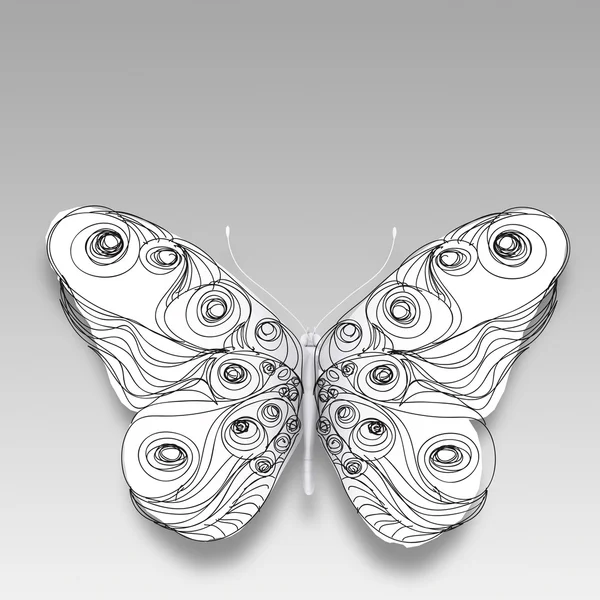 Hand drawn butterfly — Stock Photo, Image