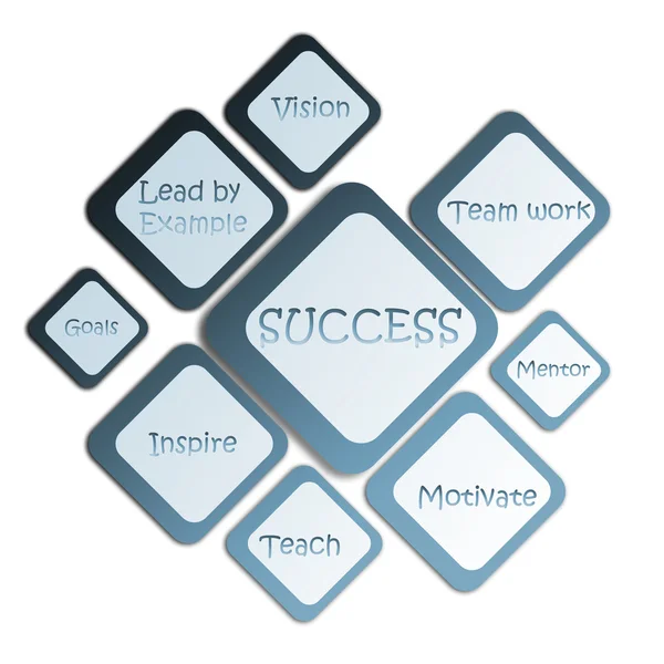 Framgång business diagram — Stockfoto