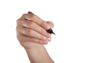 Beyaz kalemle izole edilmiş.