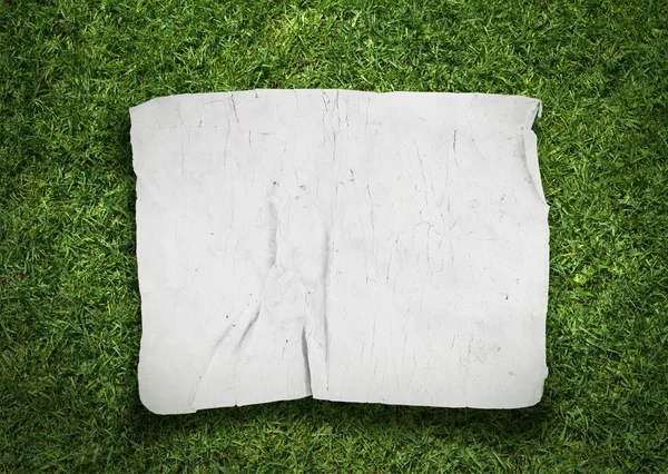 old fabric on grass