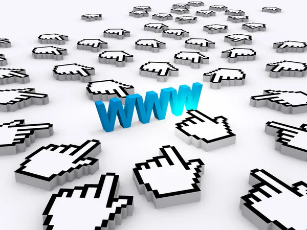Wide web de Internet mundial — Foto de Stock