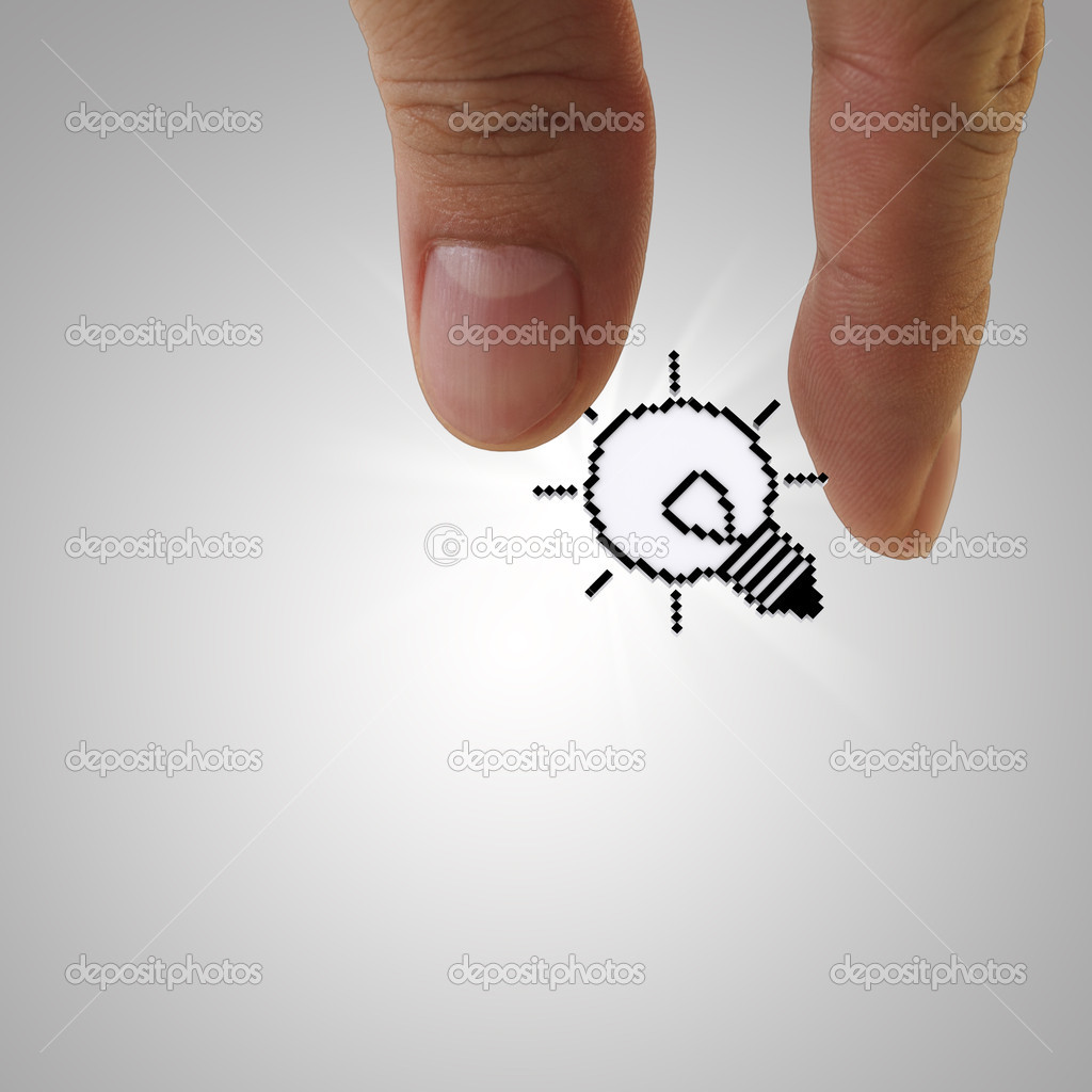 Пиксельная Лампочка Стоковое Фото ©buchachon_photo 13063848