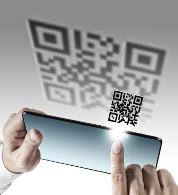 tablet bilgisayar ile qr code tarama
