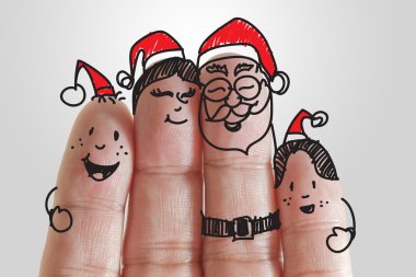 parmak aile ve Noel
