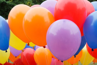 renkli komik balonları