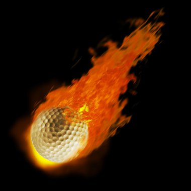 Yeşil üzerine golf topu