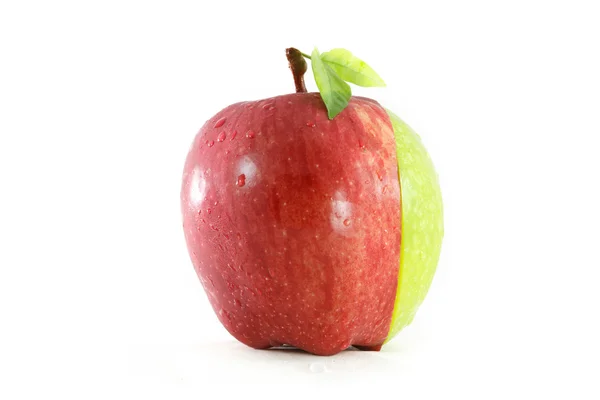 Různé barvy, nakrájené jablko — Stock fotografie