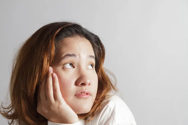 Closeup portrait of cute young business woman — Stock Photo, Image