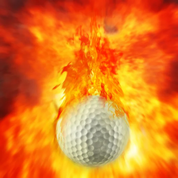 Yeşil üzerine golf topu