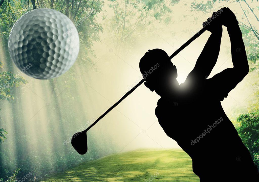 Golfer putting a ball on the green Stock Photo by ©buchachon_photo 13149017