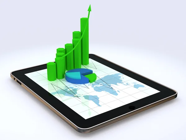 Manos sosteniendo la tableta — Foto de Stock