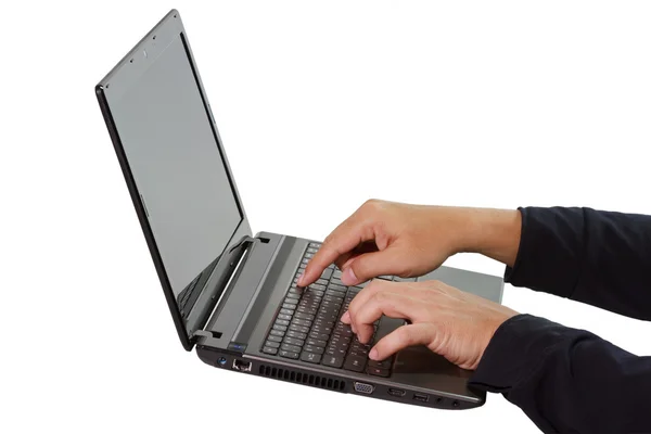 Typing male hands — Stock Photo, Image