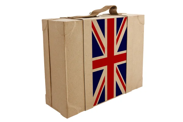 Nation Flag. Box recycled paper — Stock Photo, Image