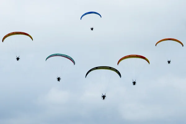 Gemeinsam fliegen Stockbild