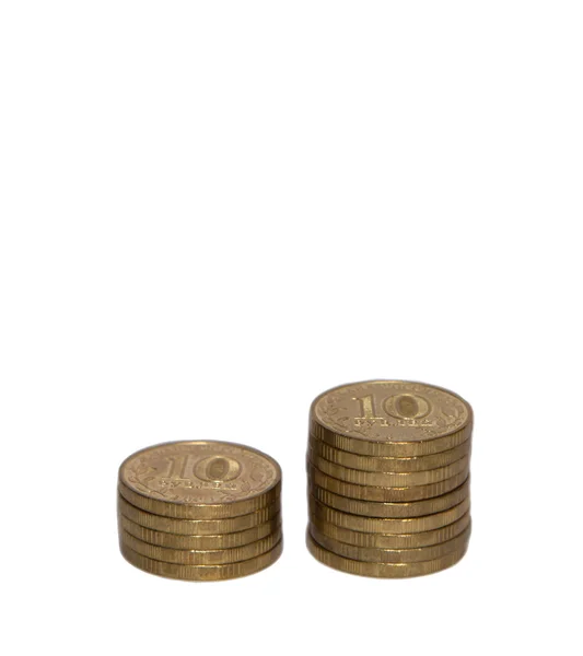 10 rubles coins — Stock Photo, Image