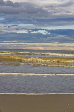 Kış Adriyatik Denizi Sahili