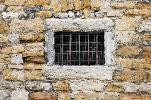Old lattice window in wall — Stock Photo, Image