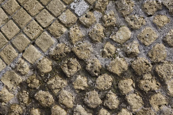 Wall of ruined pompeii building — Zdjęcie stockowe