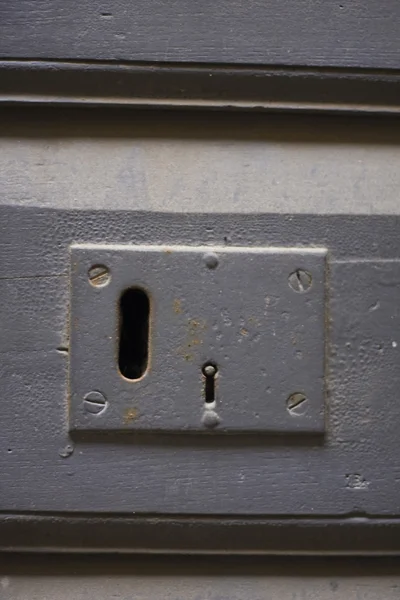 Keyhole of old doorlock Stock Image