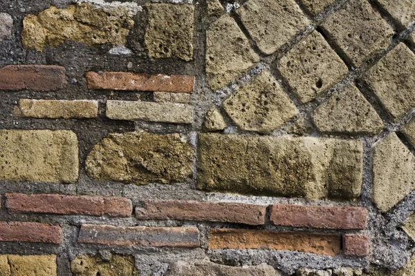 Mur de bâtiment pompéi ruiné — Photo