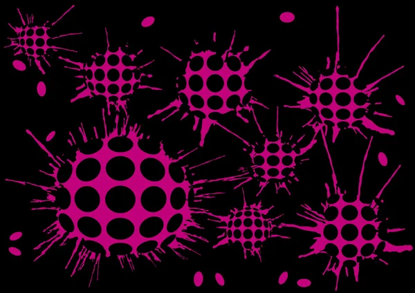 Fondo bolas de medio tono blot — Archivo Imágenes Vectoriales