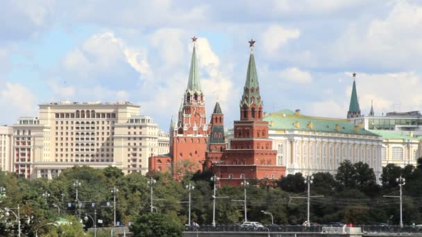 Moscow kremlin torens — Stockvideo