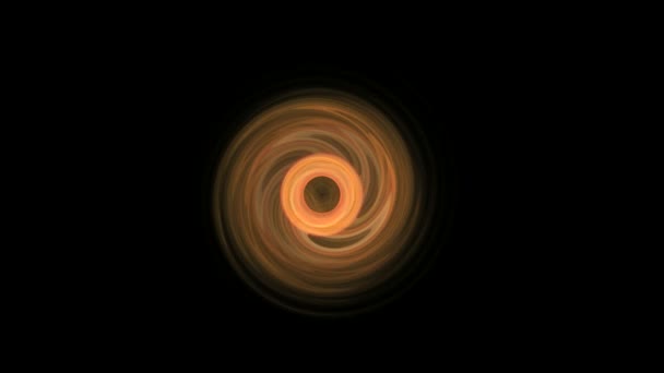 Abstract Rotating Orange Object on Black — Stock Video