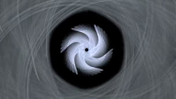 Fumée grise abstraite sur noir 