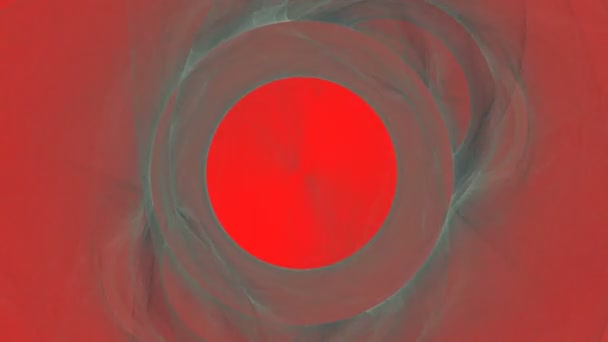 Abstract grijs rook op rood — Stockvideo