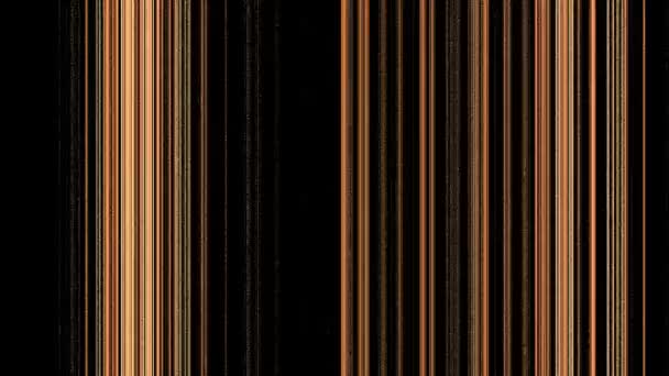 Vertical Orange Gold Lines on Black — Stock Video