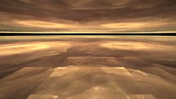 Rotierende goldene Ebenen auf Schwarz — Stockvideo