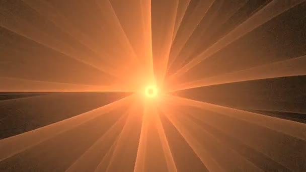 Abstrakter goldener Stern rotiert — Stockvideo