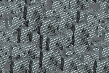 Metal Döşemeler Kusursuz Desen, 3B Görüntü Arkaplanı