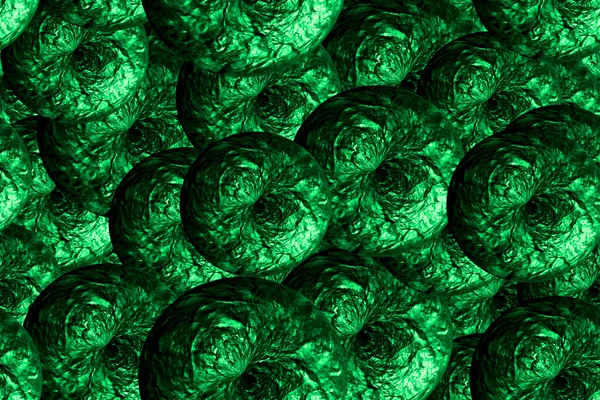 Patrón sin costura de placa de lámina verde, fondo de ilustración 3D — Foto de Stock