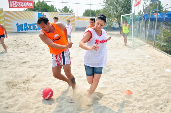 Park plaj Futbol Spor VIP loredana dinu, eskrim, olimpik atlet ile su