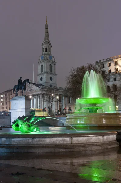 St martin in the field illuminated — Stock Photo, Image