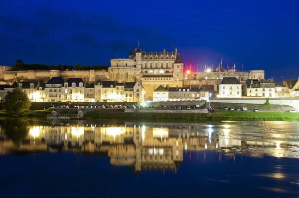 Chateau d'Amboise by night — Stock Photo, Image